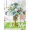 Teal Blue Silk Flower Combo for DIY Weddings, Baby Showers, and Home Decor